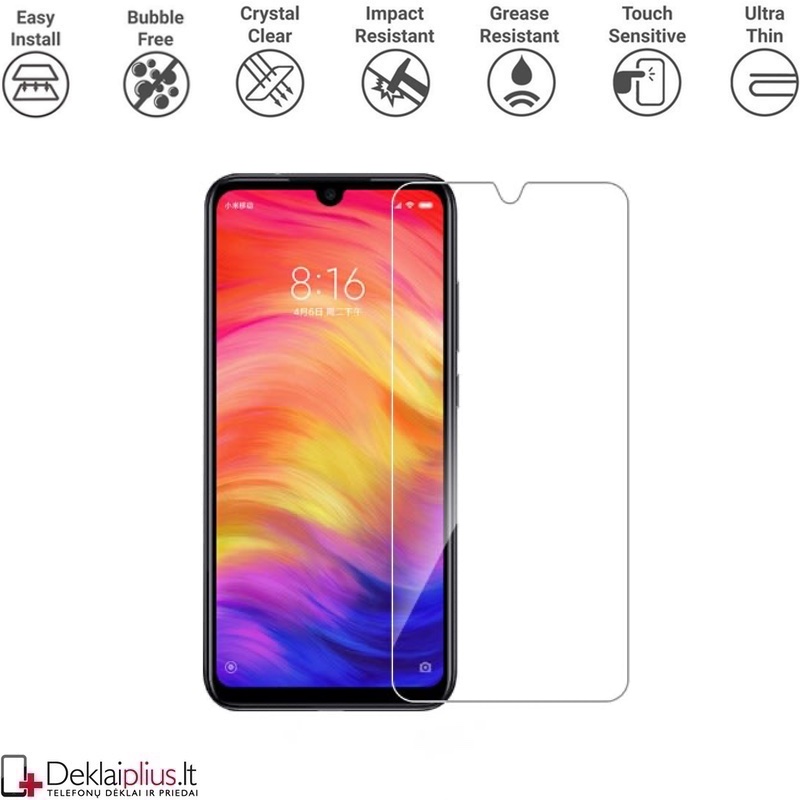 Apsauginis stikliukas telefonui (Xiaomi REDMI NOTE 8T) Apsauginis stikliukas telefonui (Xiaomi REDMI NOTE 8T)